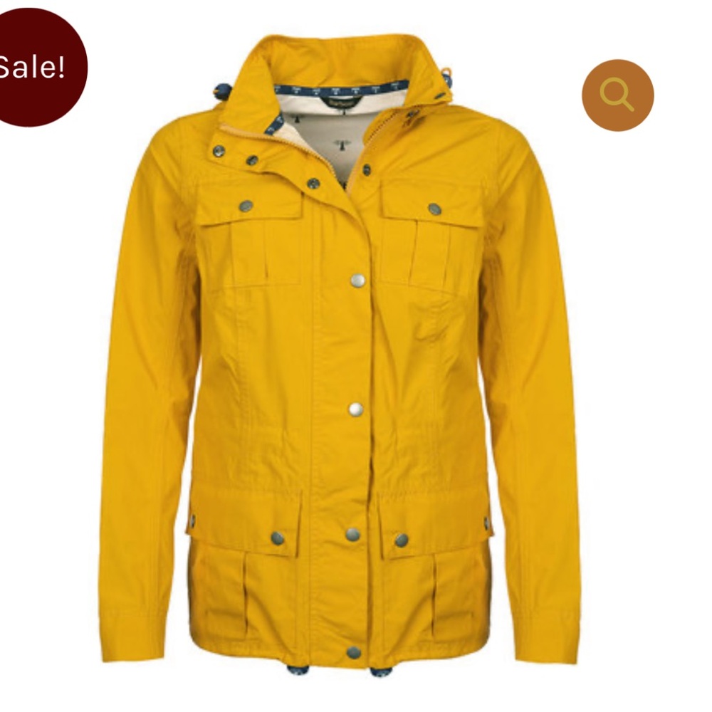 Barbour Waterproof Bowline Jacket Yellow